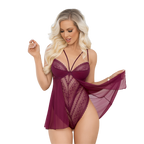 Lace & Mesh Teddy Doll