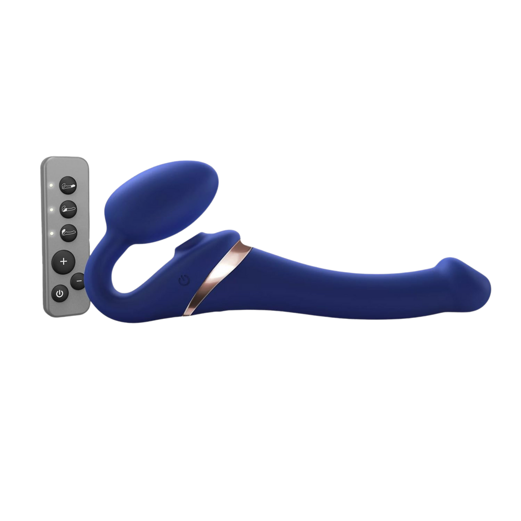 Bendable Multi Orgasm Strapless Strap-On Night Blue