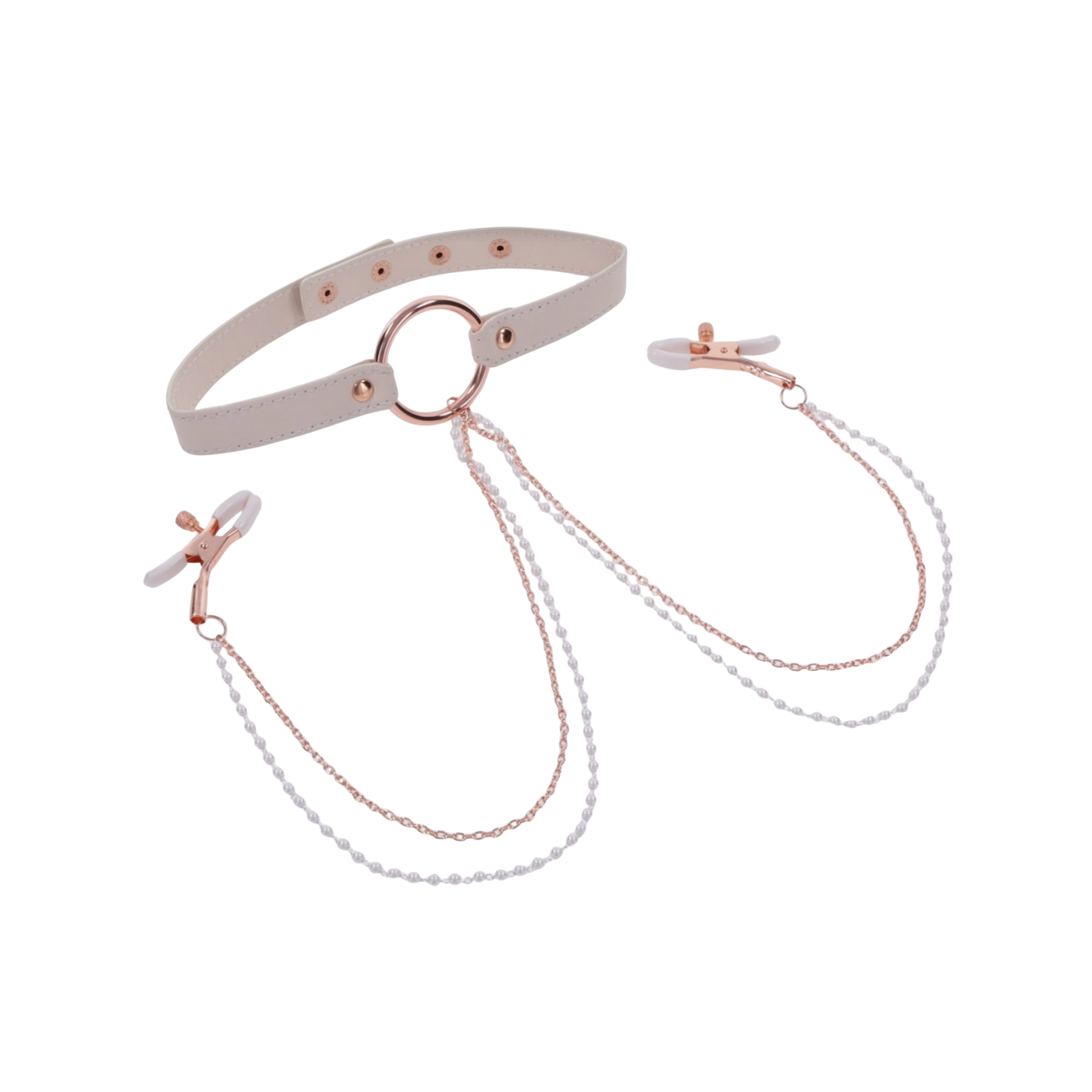 Peaches 'n CreaMe Collar with Nipple Clamps