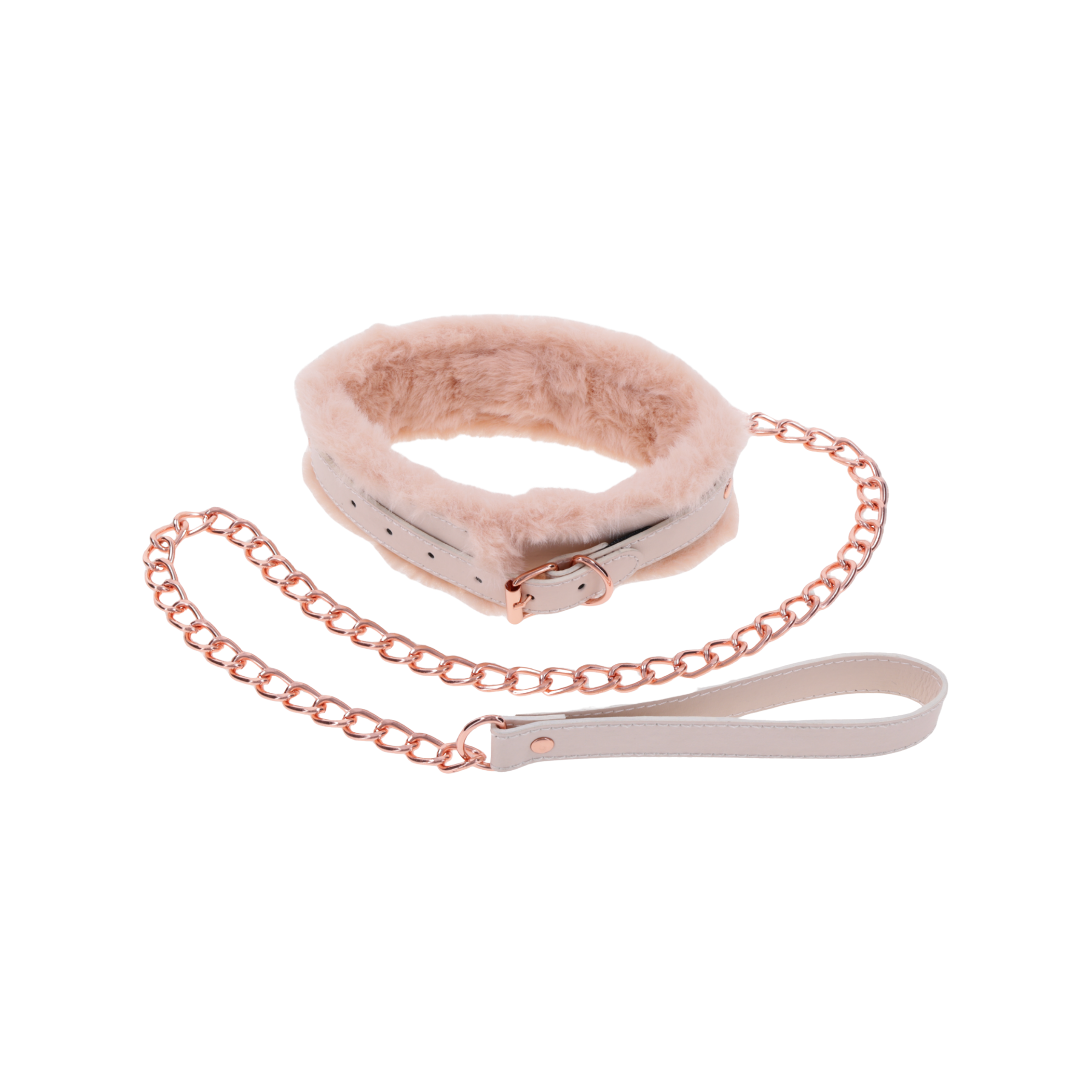 Peaches 'n CreaMe Fur Collar & Leash