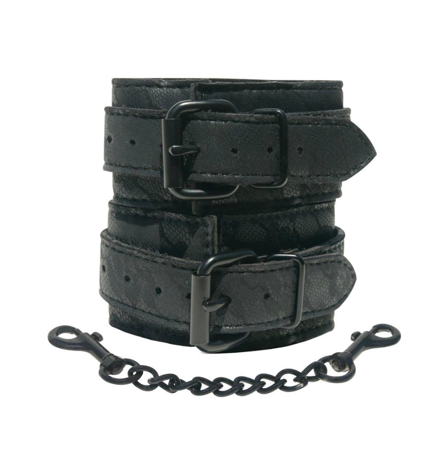 Sincerely Leather N Lace Cuffs