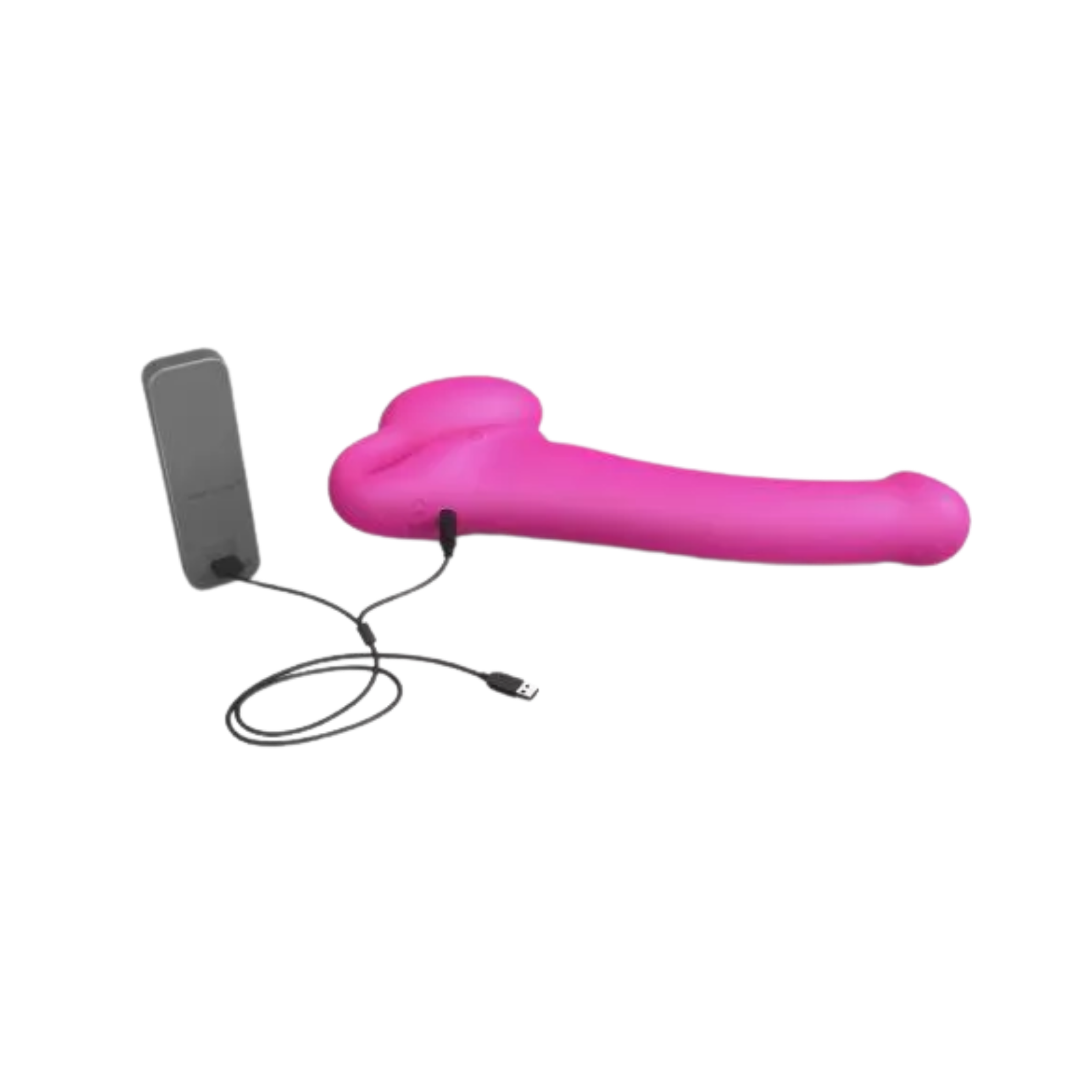 Bendable Vibrating Strapless Strap-On