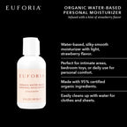 Organic Water Based Personal Moisturizer Strawberry